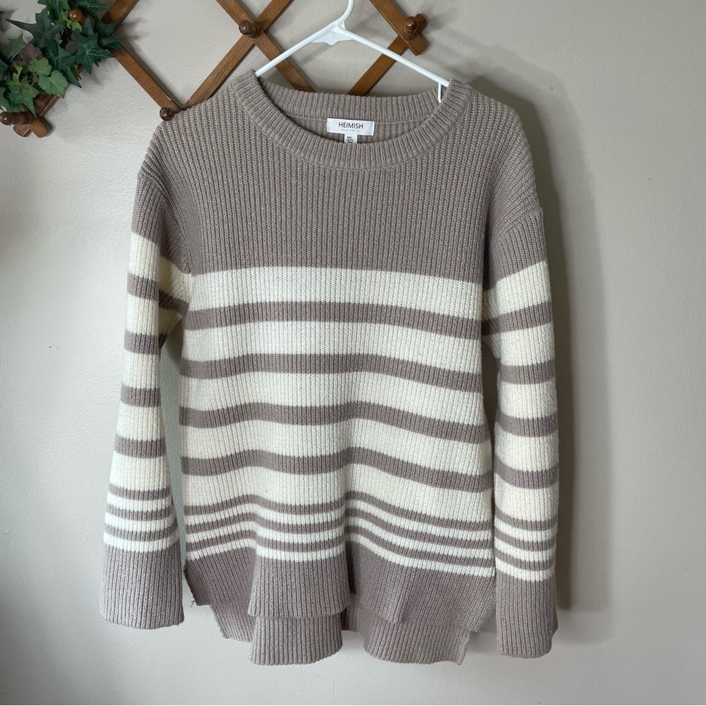 Heimish chunky knit striped sweater